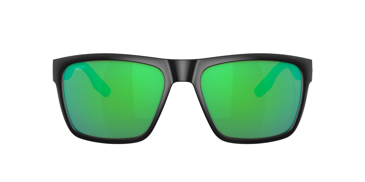 Costa del Mar Paunch Xl 06S9050 905002 59 Matte Black / Green Lens Mirror - Blue Star Eyewear