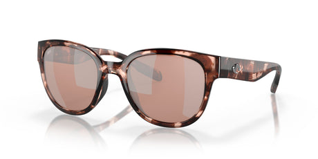 Costa del Mar Salina 06S9051 905105 53 Coral Tortoise / Copper Silver Mirror 53 / Polycarbonate / Injected / Molded