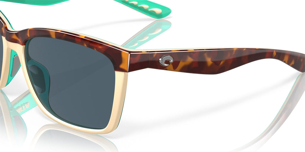 Costa del Mar Anaa 06S9053 905302 55 Shiny Retro Tortoise/Cream/Mint / Gray 55 / Plastic / Plastic