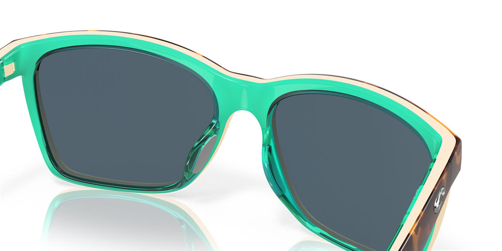 Costa del Mar Anaa 06S9053 905302 55 Shiny Retro Tortoise/Cream/Mint / Gray 55 / Plastic / Plastic