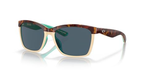 Costa del Mar Anaa 06S9053 905302 55 Shiny Retro Tortoise/Cream/Mint / Gray 55 / Plastic / Plastic