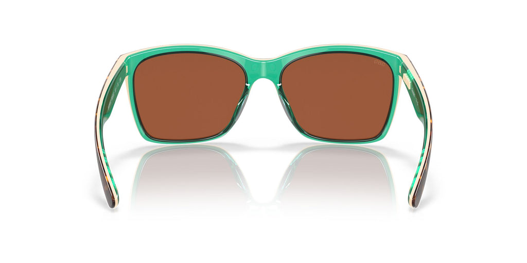 Costa del Mar Anaa 06S9053 905312 55 Shiny Retro Tortoise/Cream/Mint / Green Lens Mirror 55 / Crystal / Plastic