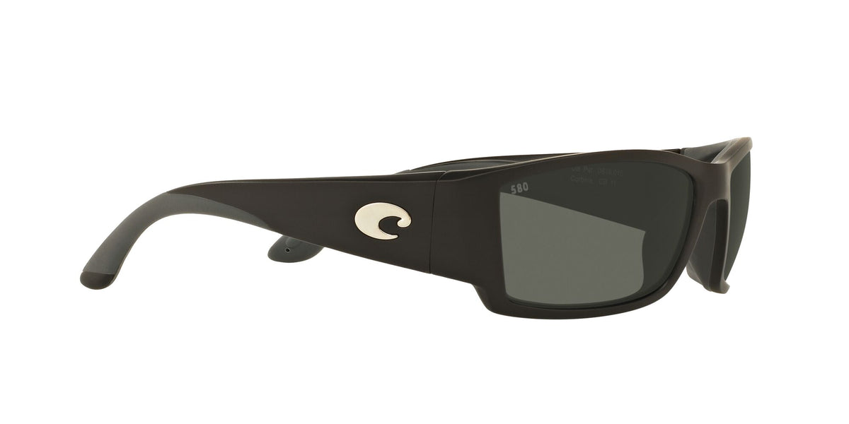 6S 9057F Costa Del Mar Corbina Omnifit Matte Black / Gray 62 62 / Crystal / Plastic