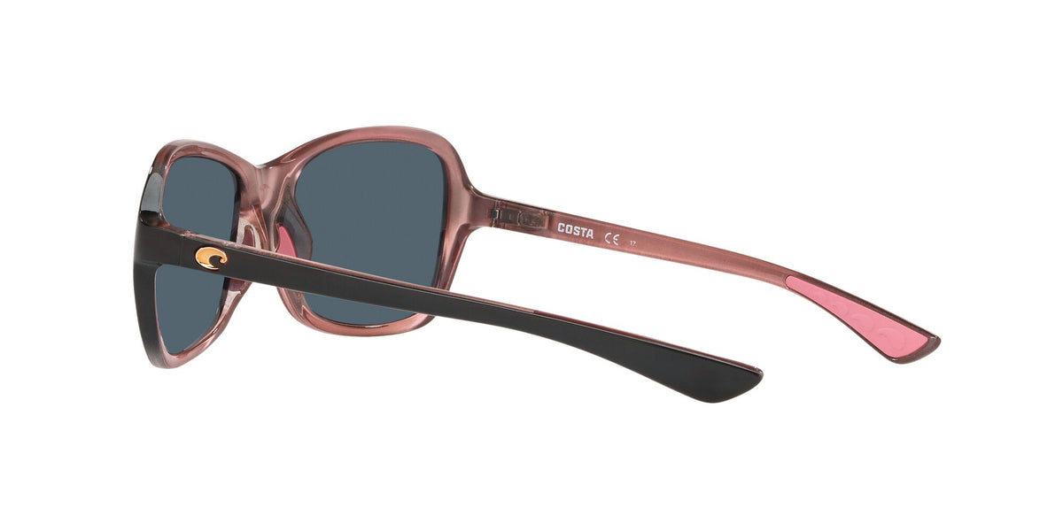 6S 9068 Costa Del Mar Kare Shiny Black/Hibiscus / Gray 54 54 / Plastic / Plastic