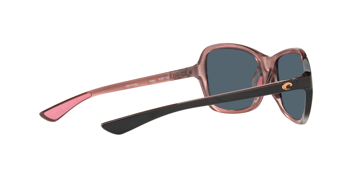 6S 9068 Costa Del Mar Kare Shiny Black/Hibiscus / Gray 54 54 / Plastic / Plastic