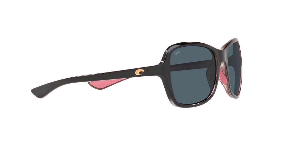 6S 9068 Costa Del Mar Kare Shiny Black/Hibiscus / Gray 54 54 / Plastic / Plastic