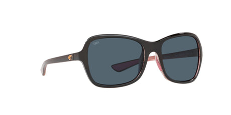 6S 9068 Costa Del Mar Kare Shiny Black/Hibiscus / Gray 54 54 / Plastic / Plastic