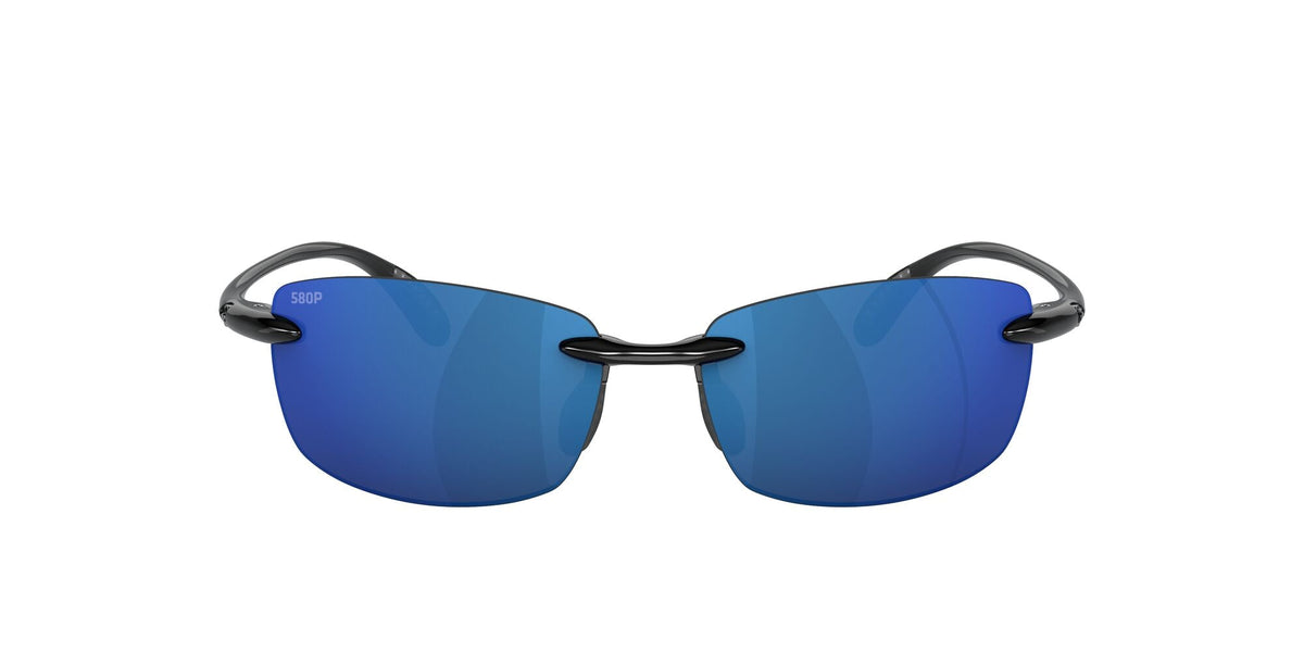 Costa del Mar Ballast 06S9071 907105 60 Shiny Black / Blue Mirror - Blue Star Eyewear