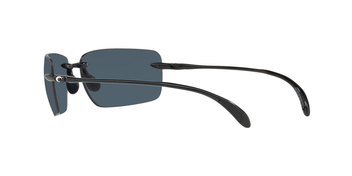 Costa del Mar Gulf Shore 06S9074 907402 66 Shiny Black / Gray 66 / Plastic / Plastic