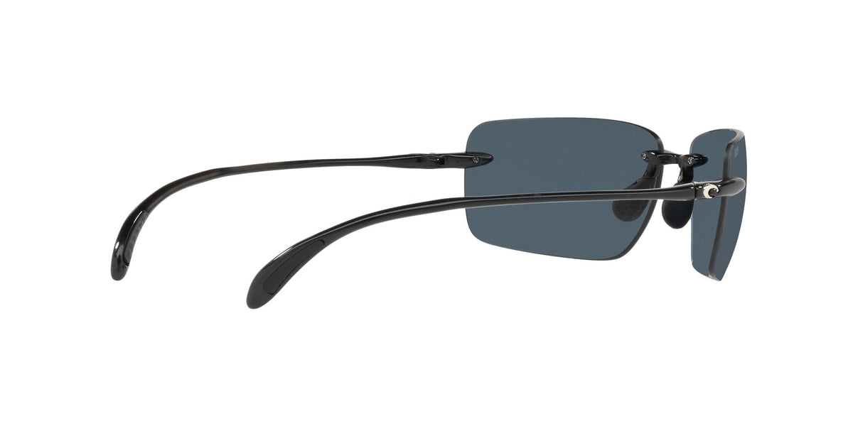 Costa del Mar Gulf Shore 06S9074 907402 66 Shiny Black / Gray 66 / Plastic / Plastic