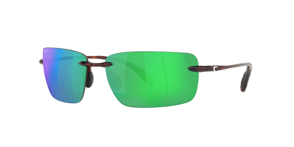 Costa del Mar Gulf Shore 06S9074 907403 66 Tortoise / Green Lens Mirror 66 / Plastic / Plastic