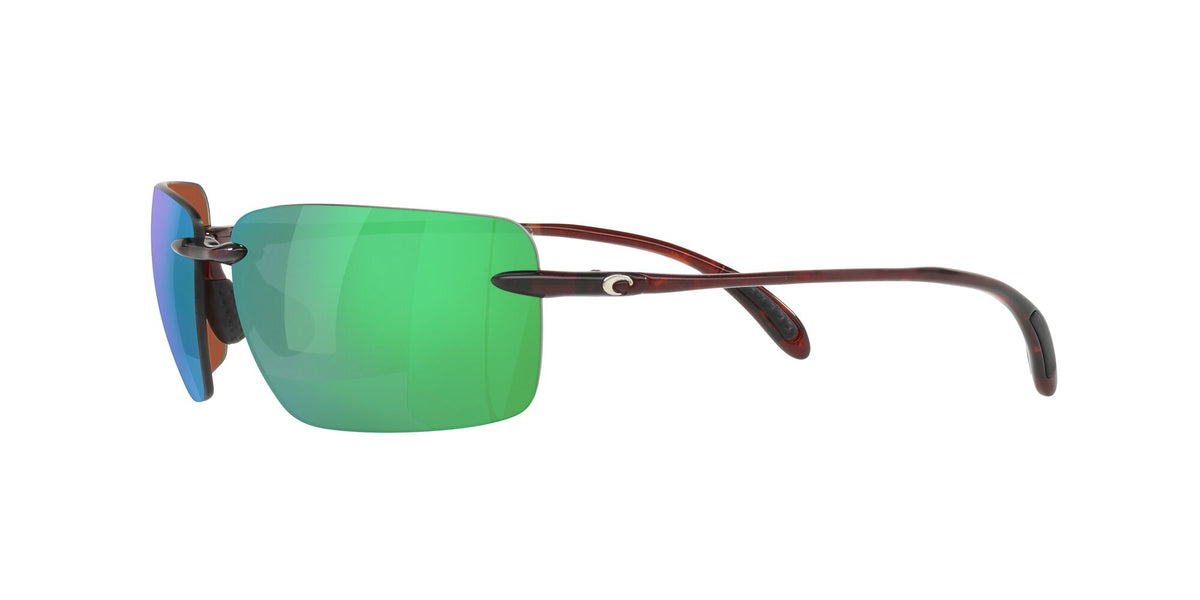 Costa del Mar Gulf Shore 06S9074 907403 66 Tortoise / Green Lens Mirror 66 / Plastic / Plastic