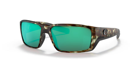 Costa del Mar Fantail Pro 06S9079 907907 60 Matte Wetlands / Green Lens Mirror 60 / Lightwave Glass / Injected / Molded