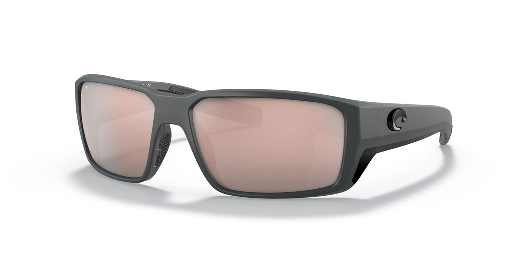 Costa del Mar Fantail Pro 06S9079 907911 60 Matte Gray / Copper Silver Mirror 60 / Crystal / Plastic