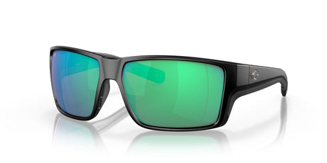 Costa del Mar Reefton Pro 06S9080 908002 63 Matte Black / Green Lens Mirror 63 / Lightwave Glass / Injected / Molded