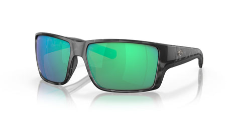 Costa del Mar Reefton Pro 06S9080 908013 63 Tiger Shark / Green Lens Mirror 63 / Crystal / Plastic