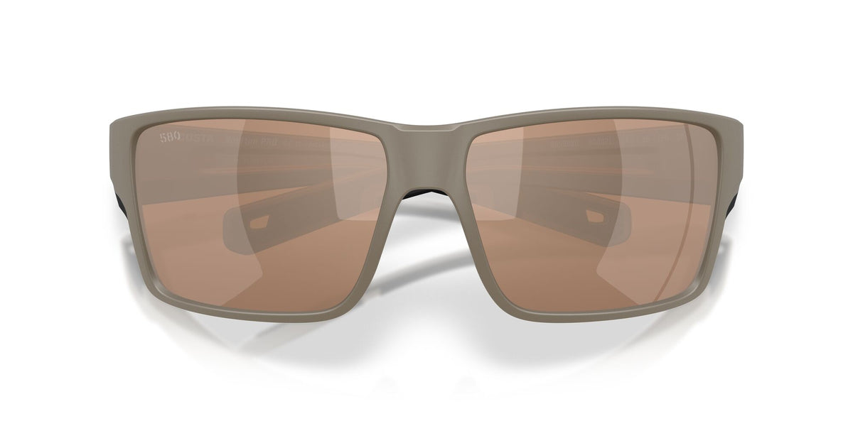Costa Del Mar Reefton Pro 06S9080 908021 63 Matte Sand/ Copper Silver Mirror