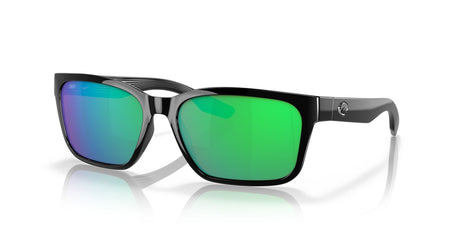 Costa del Mar Palmas 06S9081 908102 57 Black / Green Lens Mirror 57 / Polycarbonate / Injected / Nylon