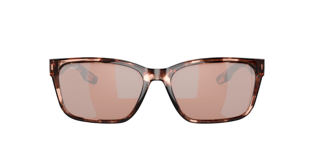 Costa del Mar Palmas 06S9081 908105 57 Coral Tortoise / Copper Silver Mirror - Blue Star Eyewear