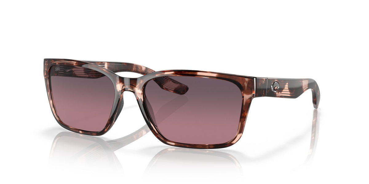 Costa del Mar Palmas 06S9081 908108 57 Coral Tortoise / Rose Gradient 57 / Lightwave Glass / Injected / Nylon
