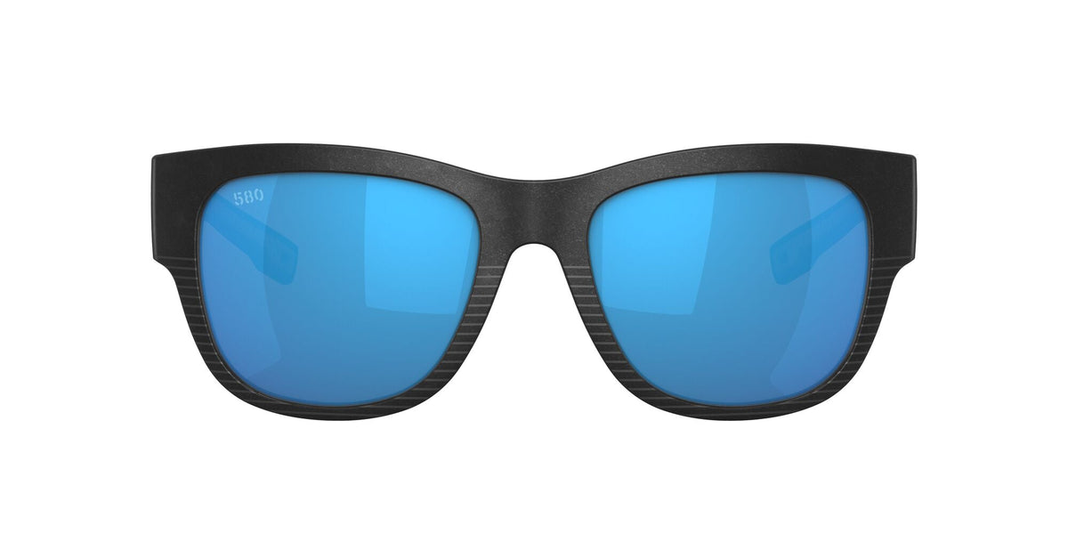 Costa del Mar Caleta 06S9084 908402 55 Net Black / Blue Mirror