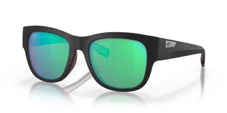 Costa del Mar Caleta 06S9084 908404 55 Net Black / Green Lens Mirror 55 / Lightwave Glass / Injected / Nylon