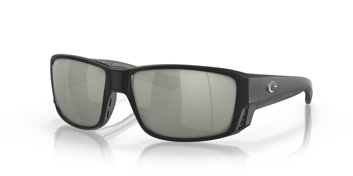 Costa del Mar Tuna Alley Pro 06S9105 910504 60 Matte Black / Gray Silver Mirror 60 / Lightwave Glass / Injected / Nylon