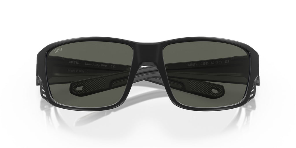 Costa del Mar Tuna Alley Pro 06S9105 910505 60 Matte Black / Gray 60 / Lightwave Glass / Injected / Nylon