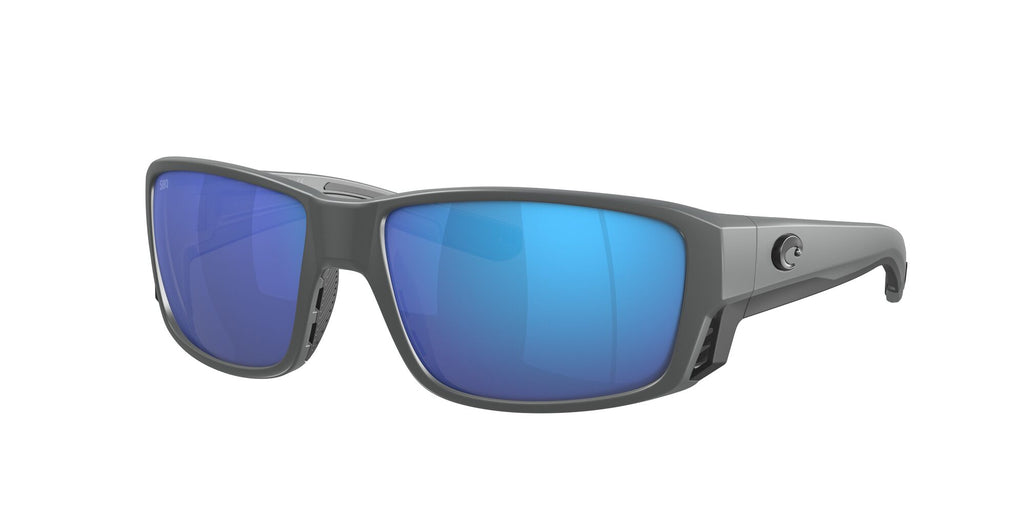 Costa del Mar Tuna Alley Pro 06S9105 910507 60 Matte Gray / Blue Mirror 60 / Lightwave Glass / Injected / Nylon