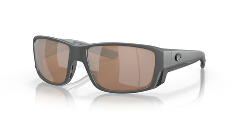 Costa del Mar Tuna Alley Pro 06S9105 910510 60 Matte Gray / Copper Silver Mirror 60 / Crystal / Plastic
