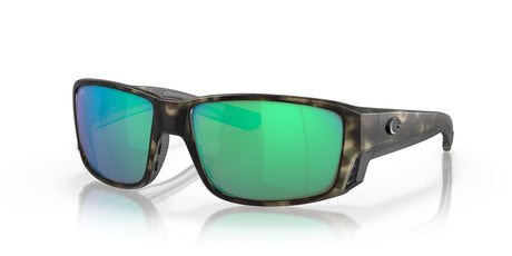Costa del Mar Tuna Alley Pro 06S9105 910511 60 Matte Wetlands / Green Lens Mirror 60 / Crystal / Plastic