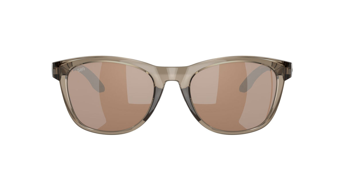 Costa del Mar Aleta 06S9108 910803 54 Taupe Crystal / Copper Silver Mirror 54 / Lightwave Glass / Injected / Molded