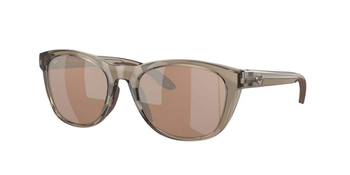 Costa del Mar Aleta 06S9108 910803 54 Taupe Crystal / Copper Silver Mirror 54 / Lightwave Glass / Injected / Molded