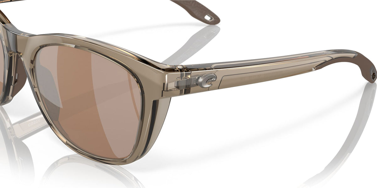 Costa del Mar Aleta 06S9108 910803 54 Taupe Crystal / Copper Silver Mirror 54 / Lightwave Glass / Injected / Molded