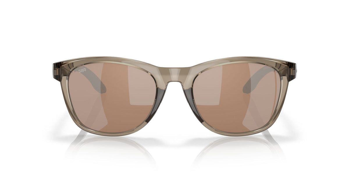 Costa del Mar Aleta 06S9108 910803 54 Taupe Crystal / Copper Silver Mirror 54 / Lightwave Glass / Injected / Molded