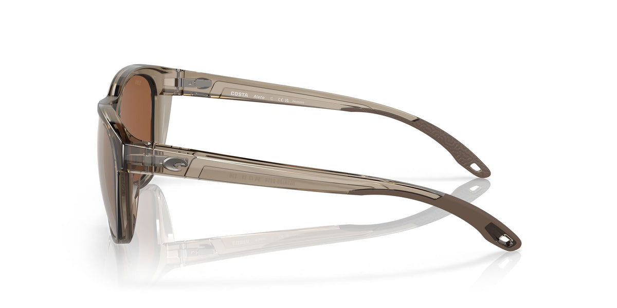 Costa del Mar Aleta 06S9108 910803 54 Taupe Crystal / Copper Silver Mirror 54 / Lightwave Glass / Injected / Molded