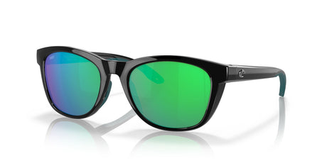 Costa del Mar Aleta 06S9108 910805 54 Black / Green Lens Mirror 54 / Polycarbonate / Injected / Molded