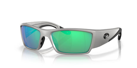 Costa del Mar Corbina Pro 06S9109 910907 61 Metallic Silver / Green Lens Mirror 61 / Lightwave Glass / Injected / Molded