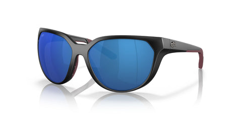 Costa del Mar Mayfly 06S9110 911004 58 Matte Black / Blue Mirror 58 / Polycarbonate / Injected / Molded