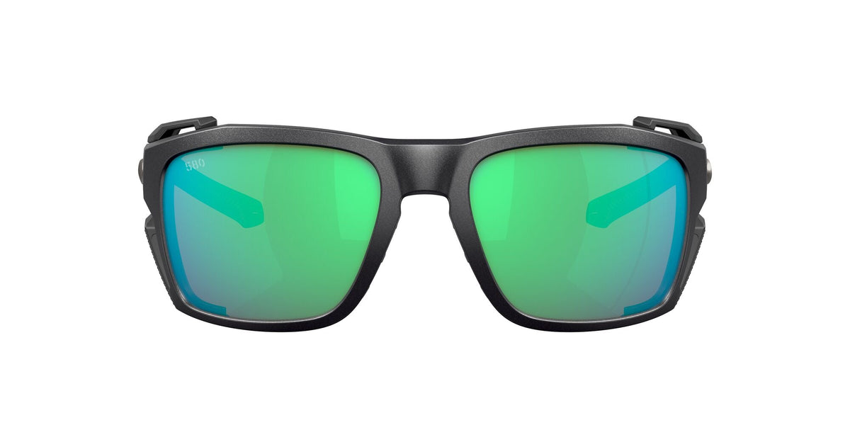 Costa del Mar King Tide 8 06S9111 911102 60 Black Pearl / Green Lens Mirror - Blue Star Eyewear