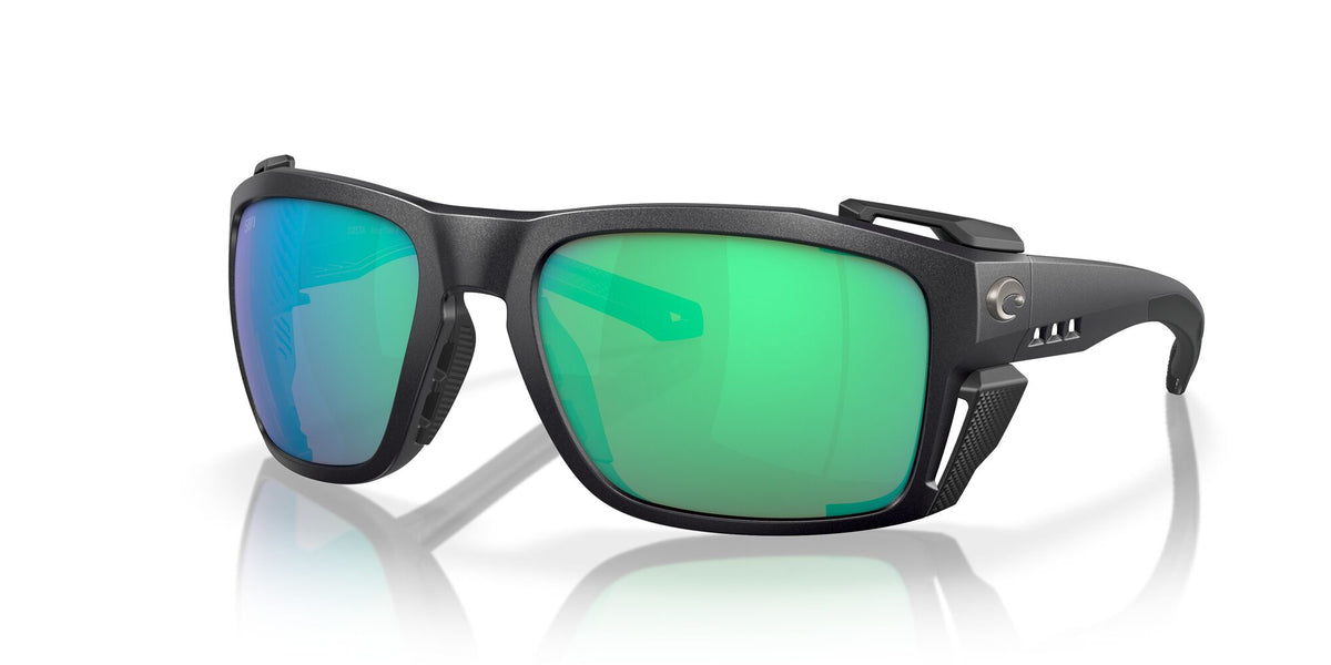 Costa del Mar King Tide 8 06S9111 911102 60 Black Pearl / Green Lens Mirror 60 / Lightwave Glass / Injected / Injected