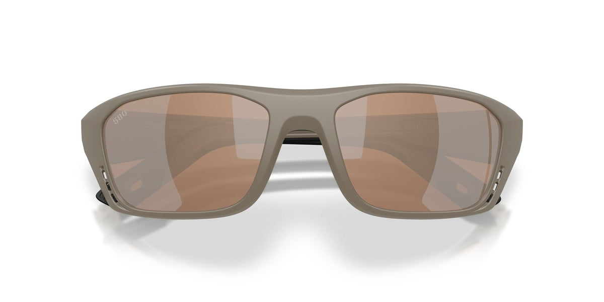Costa Del Mar Whitetip Pro 06S9115 911512 57 Matte Sand/ Copper Silver Mirror