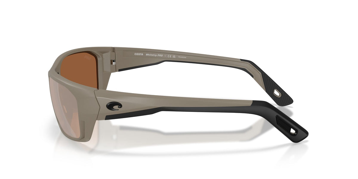 Costa Del Mar Whitetip Pro 06S9115 911512 57 Matte Sand/ Copper Silver Mirror