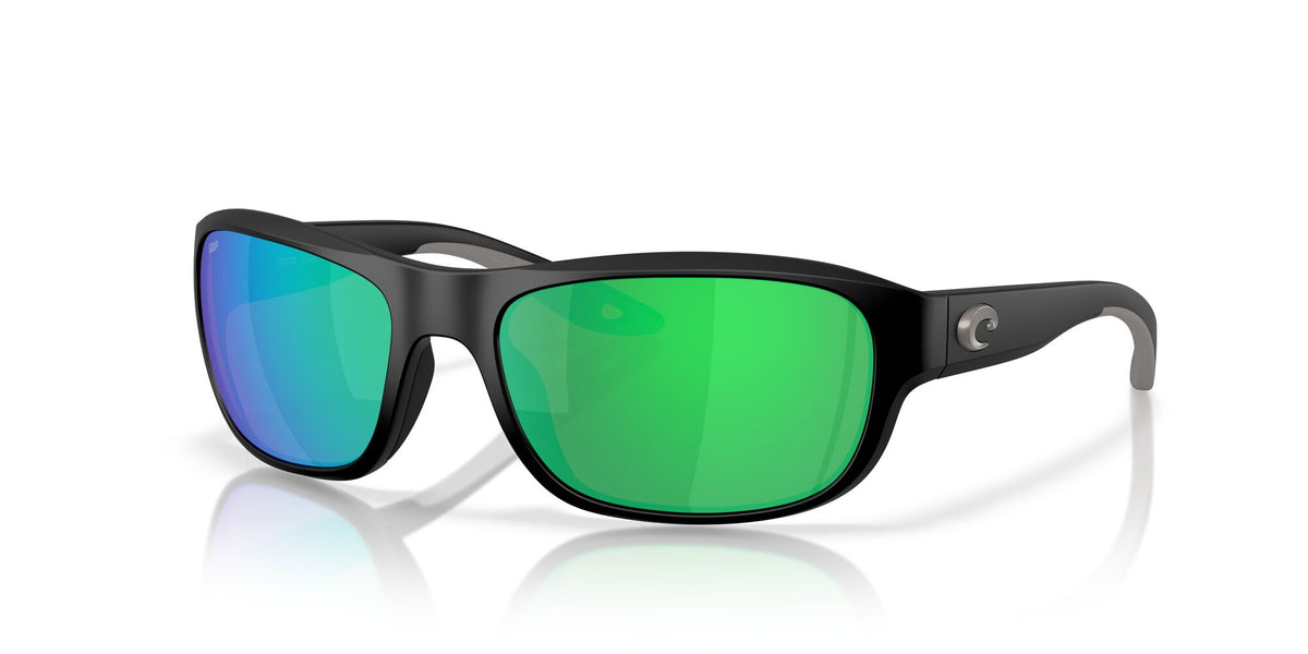 Costa Del Mar Clipperton 06S9119 911905 58 Matte Black/ Green Mirror