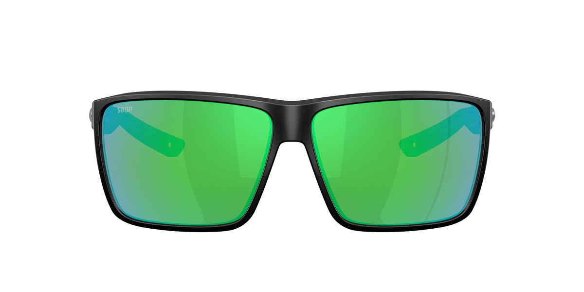 Costa Del Mar Rincon Ii 6S9121 912105 64 Matte Black / Green Mirror 580p
