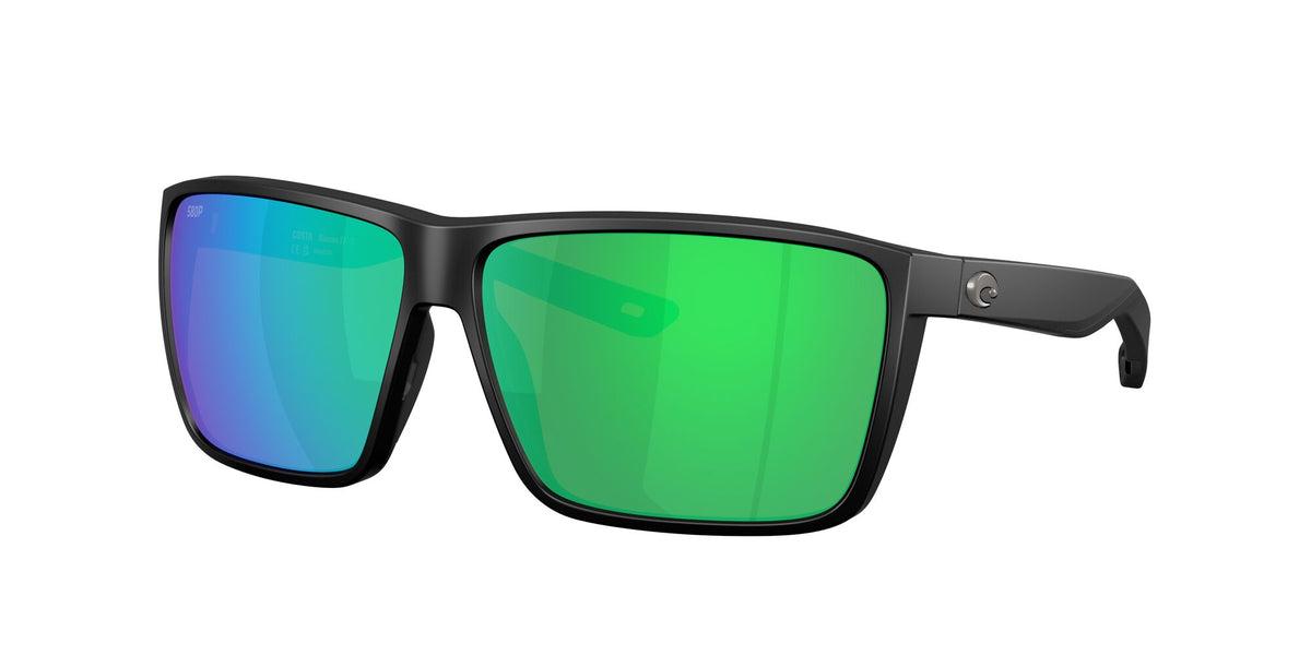 Costa Del Mar Rincon Ii 6S9121 912105 64 Matte Black / Green Mirror 580p