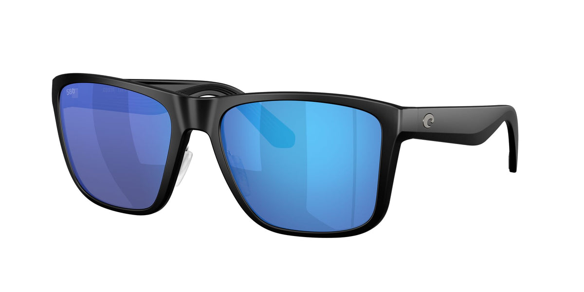 Costa Del Mar Los Alijos 6S9126 912601 59 Matte Black / Blue Mirror