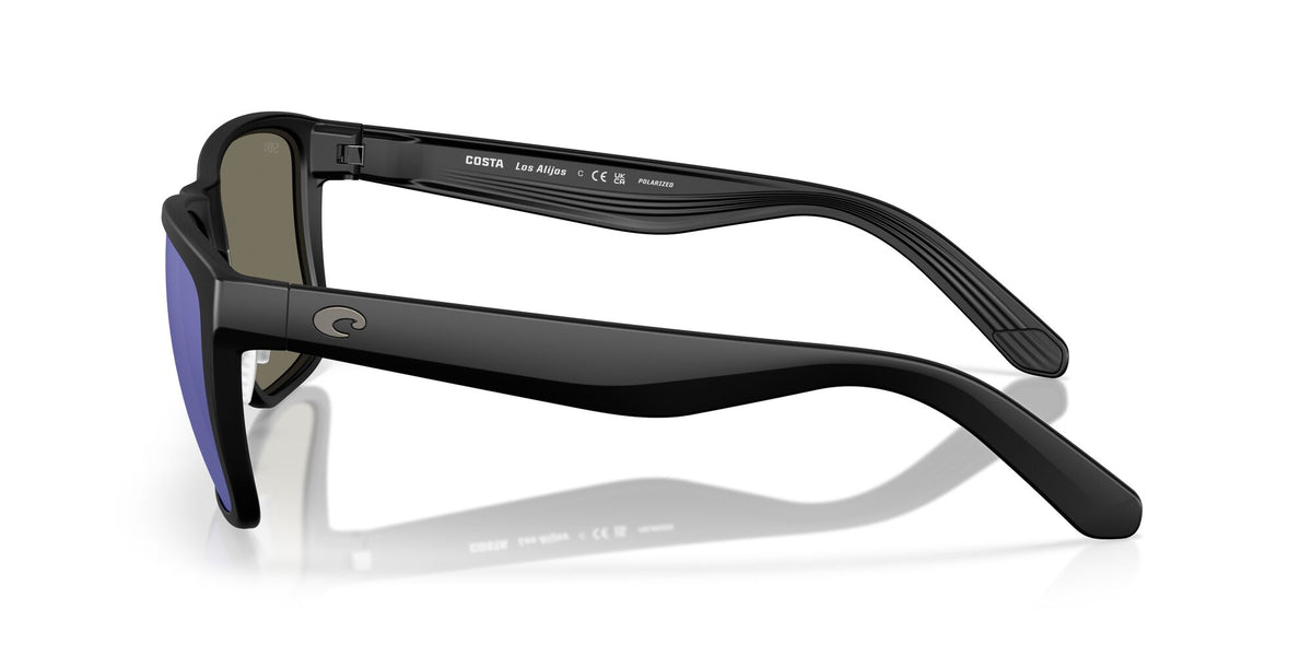 Costa Del Mar Los Alijos 6S9126 912601 59 Matte Black / Blue Mirror