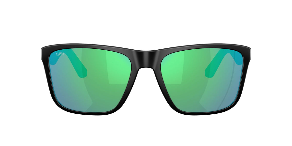 Costa Del Mar Los Alijos 6S9126 912602 59 Matte Black / Green Mirror