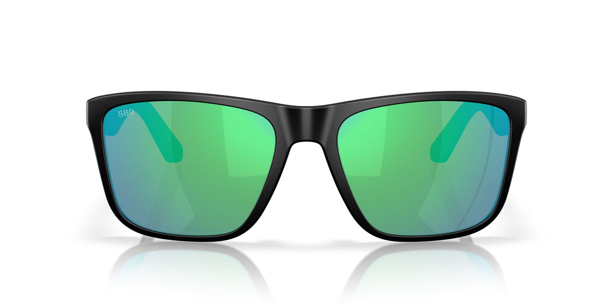 Costa Del Mar Los Alijos 6S9126 912602 59 Matte Black / Green Mirror